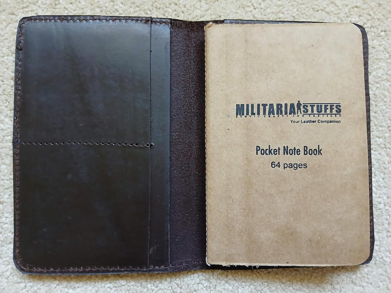 Leather Journal Cover for Field Notes, Notebook Cover for Moleskine Cahier, Handmade Vintage Leather Cover 3.5″ x 5.5″ Notebooks, Refillable Travelers Notebook