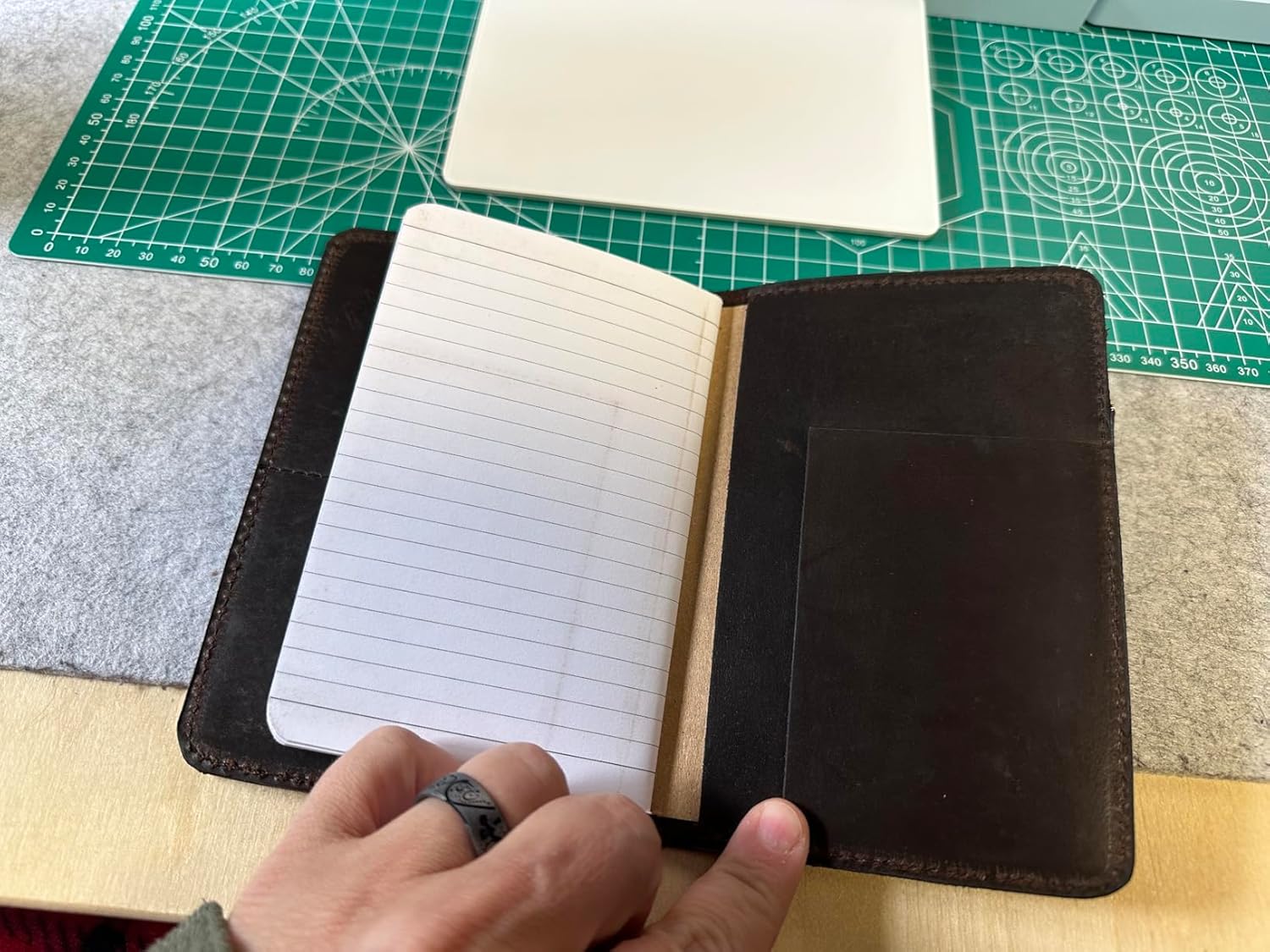 Leather Journal Cover for Field Notes, Notebook Cover for Moleskine Cahier, Handmade Vintage Leather Cover 3.5″ x 5.5″ Notebooks, Refillable Travelers Notebook